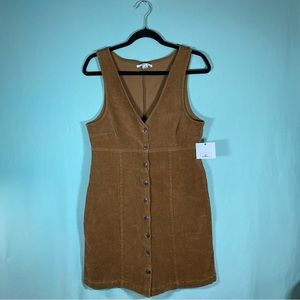 O’Neill Brown Corduroy Button Up Dress